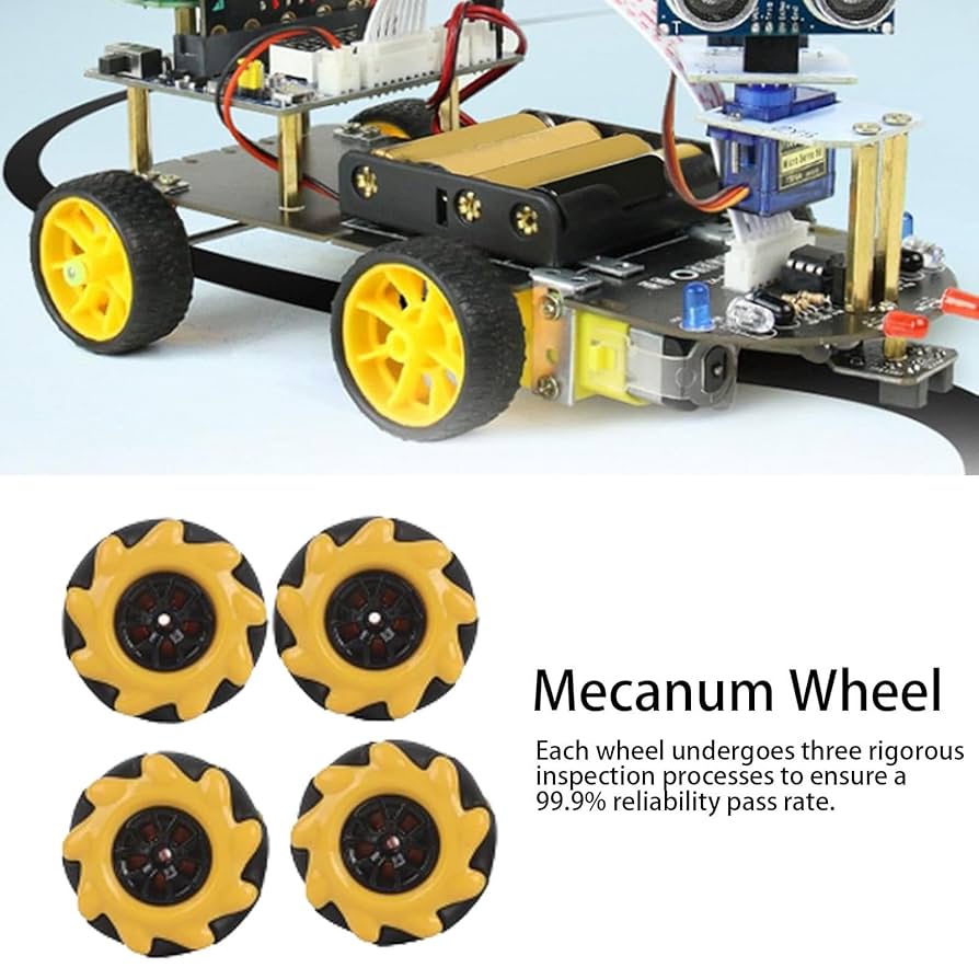 Amazon | メカナム左右ホイール、メカナムホイールロボット部品